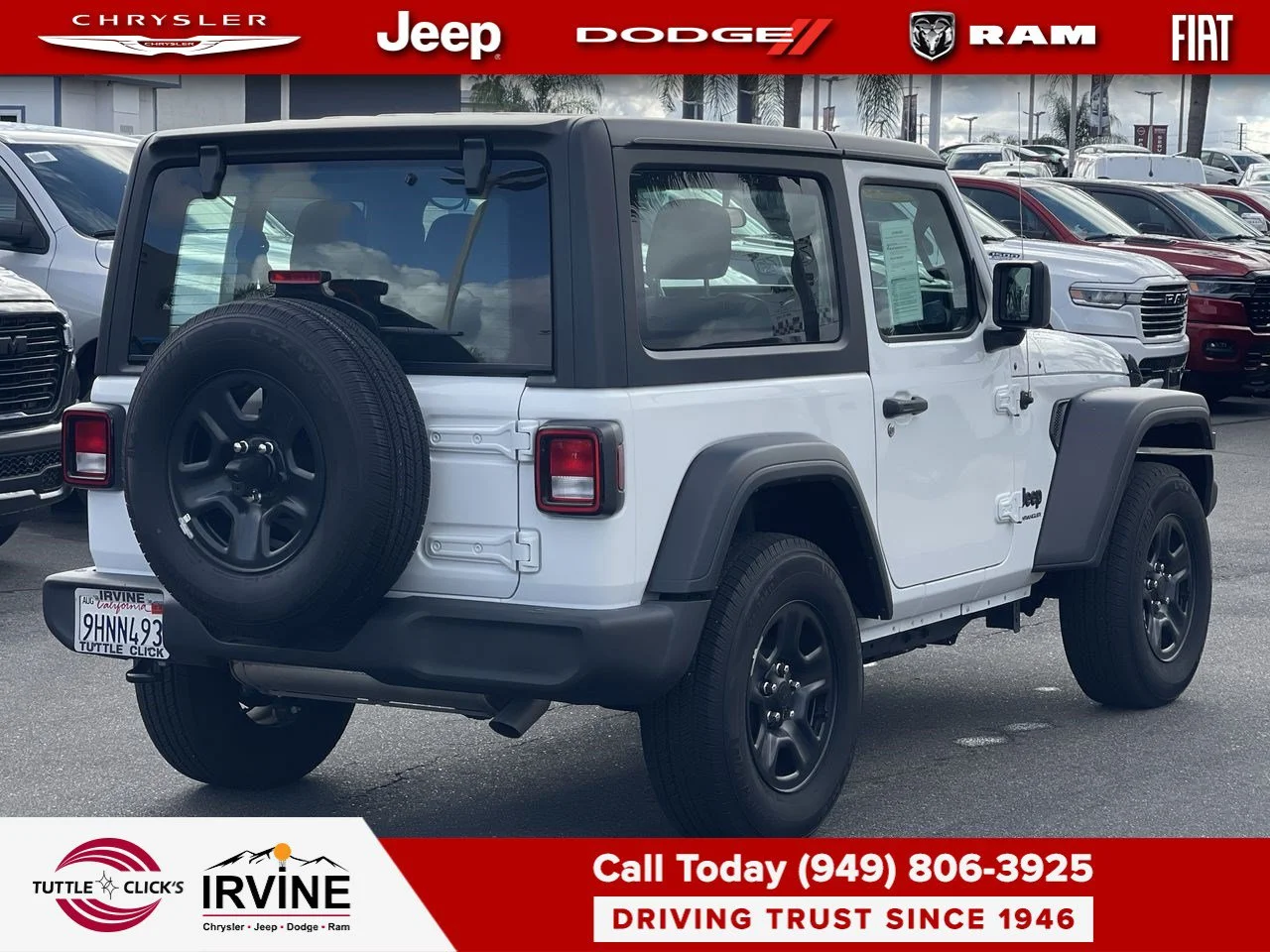 Used 2023 Bright White Clearcoat Jeep Sport image 15