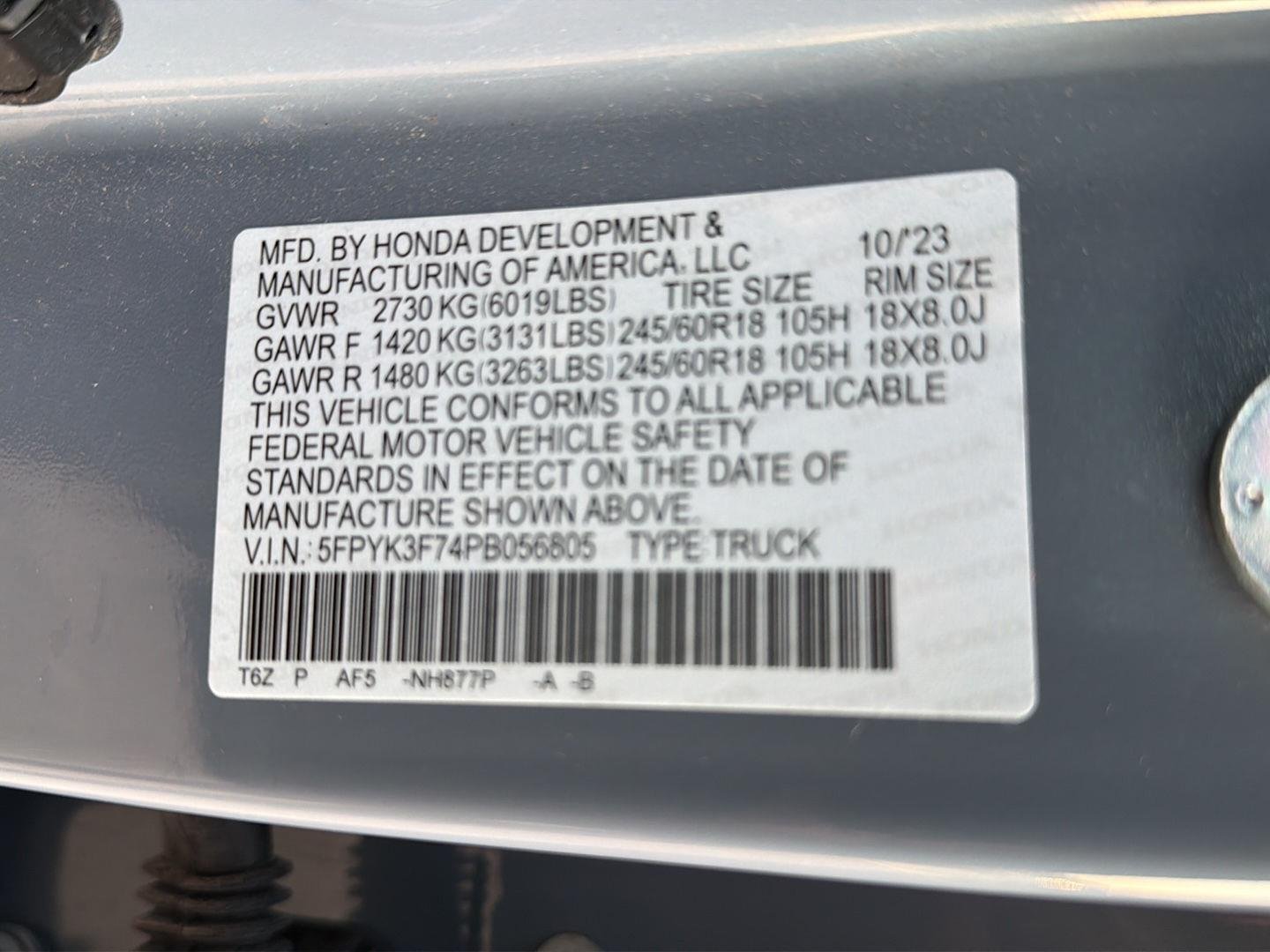 Used 2023 Sonic Gray Pearl Honda RTL-E image 43