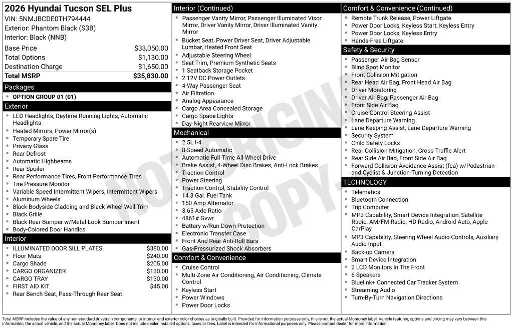New 2026 Black Hyundai SEL Plus AWD image 21
