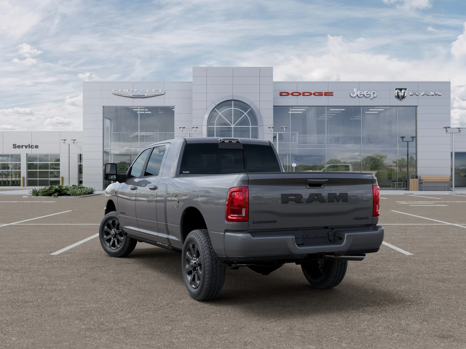 New 2026 Ceramic Gray Clear-Coat Exterior Paint RAM Laramie image 31
