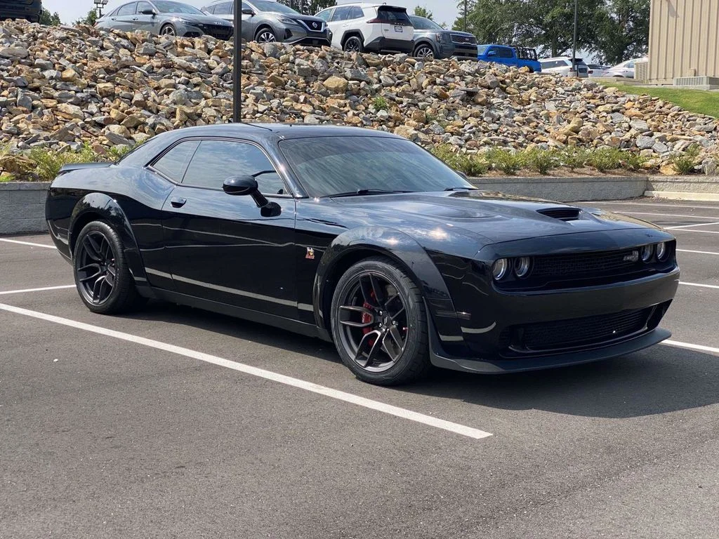 Used 2021 Black Dodge R/T Scat Pack Widebody image 1