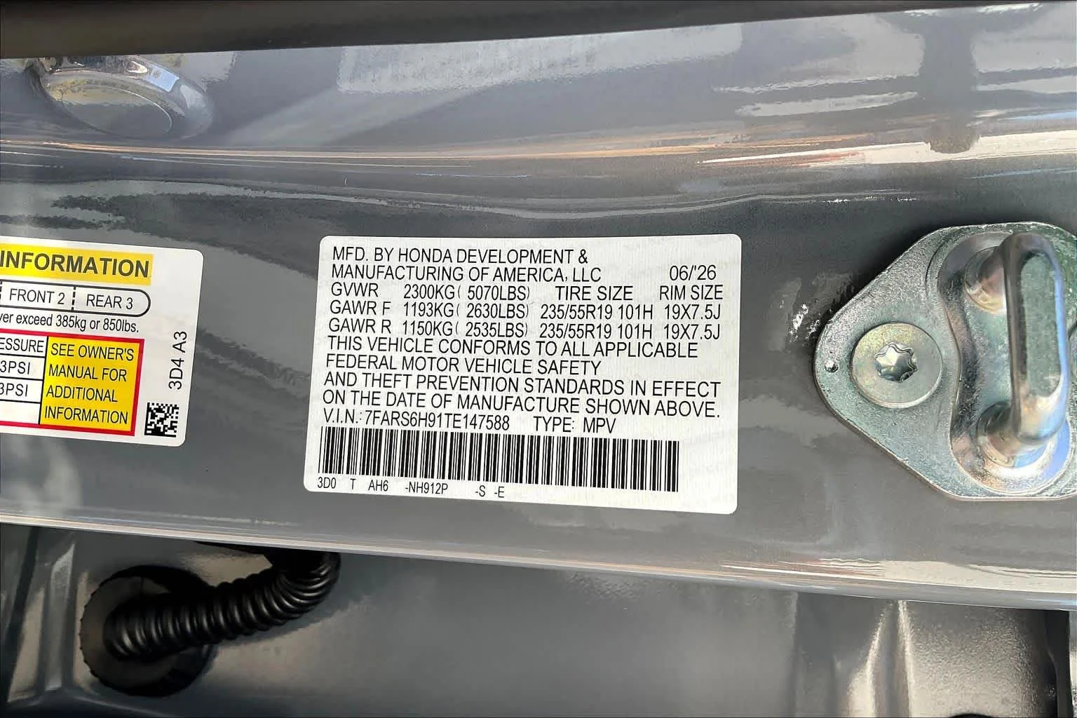 New 2026 Urban Gray Pearl Honda Sport Touring image 19