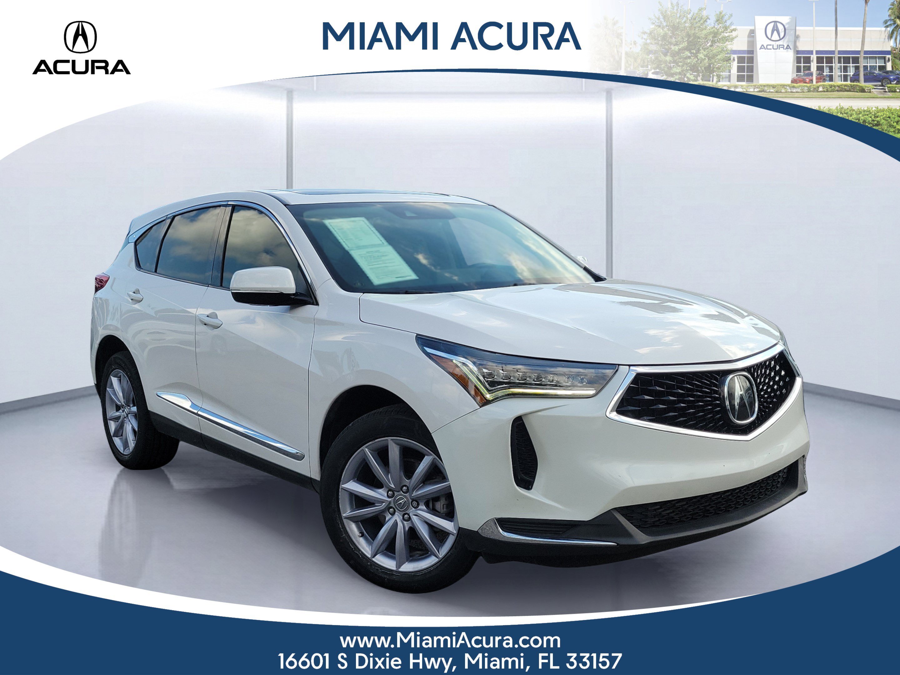 Used 2024 Platinum White Pearl Acura Base SH-AWD image 1
