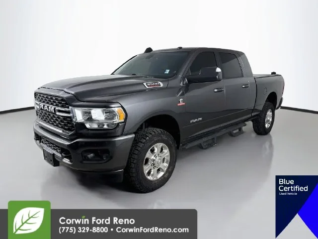 Used 2022 Granite Crystal Clearcoat Metallic Ram Big Horn image 4