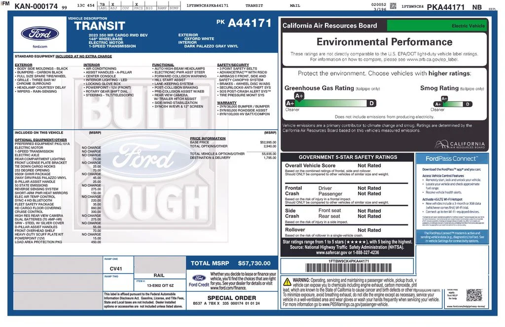 Used 2023 White Ford Base image 3