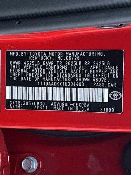 New 2026 Supersonic Red Toyota XSE image 24