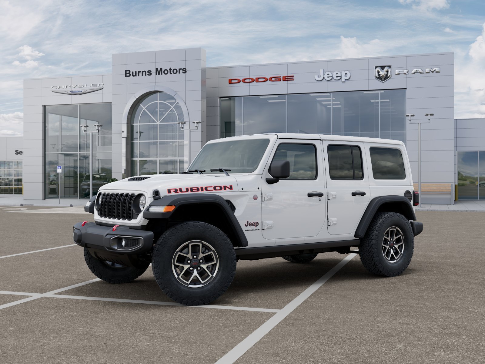 New 2026 Bright White Clearcoat Jeep Rubicon 4-Door image 2