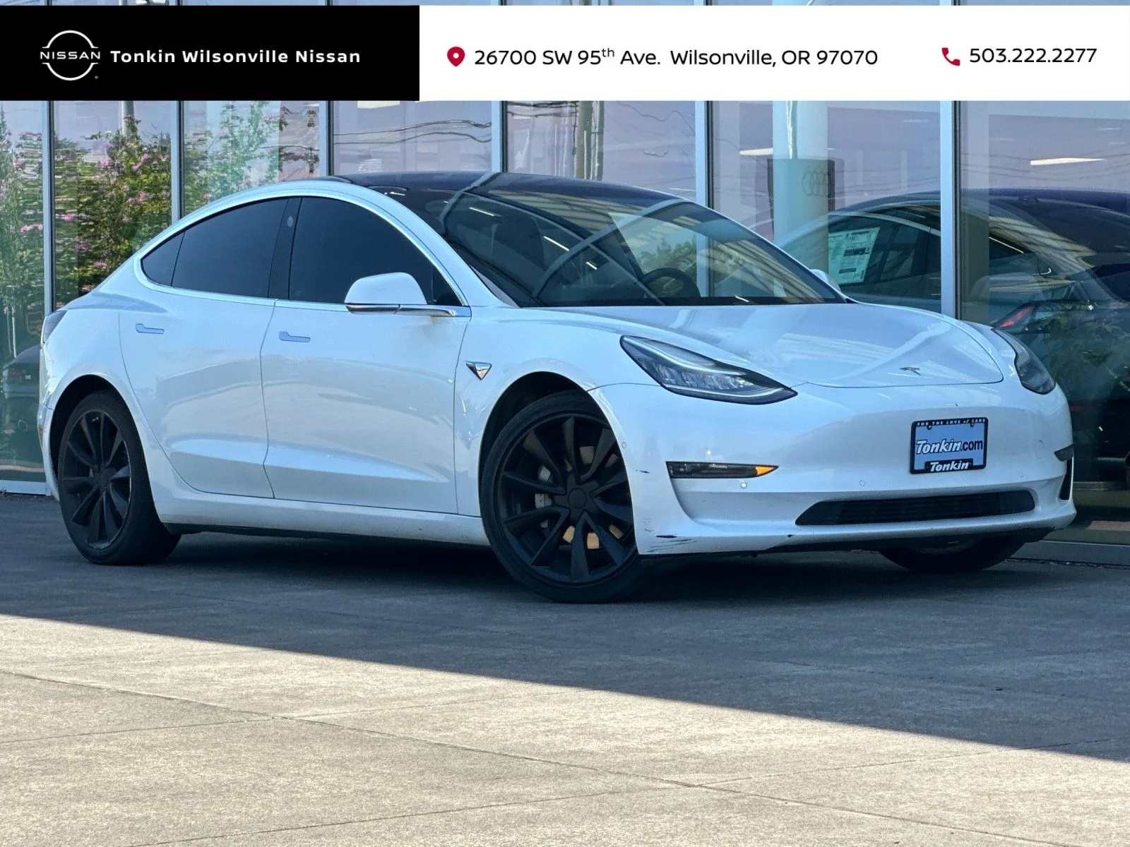 Used 2020 Pearl White Multi-Coat Tesla Long Range image 1