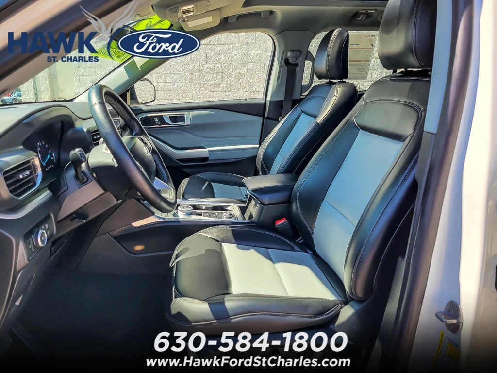 Certified Used 2023 White Metallic Ford XLT image 7