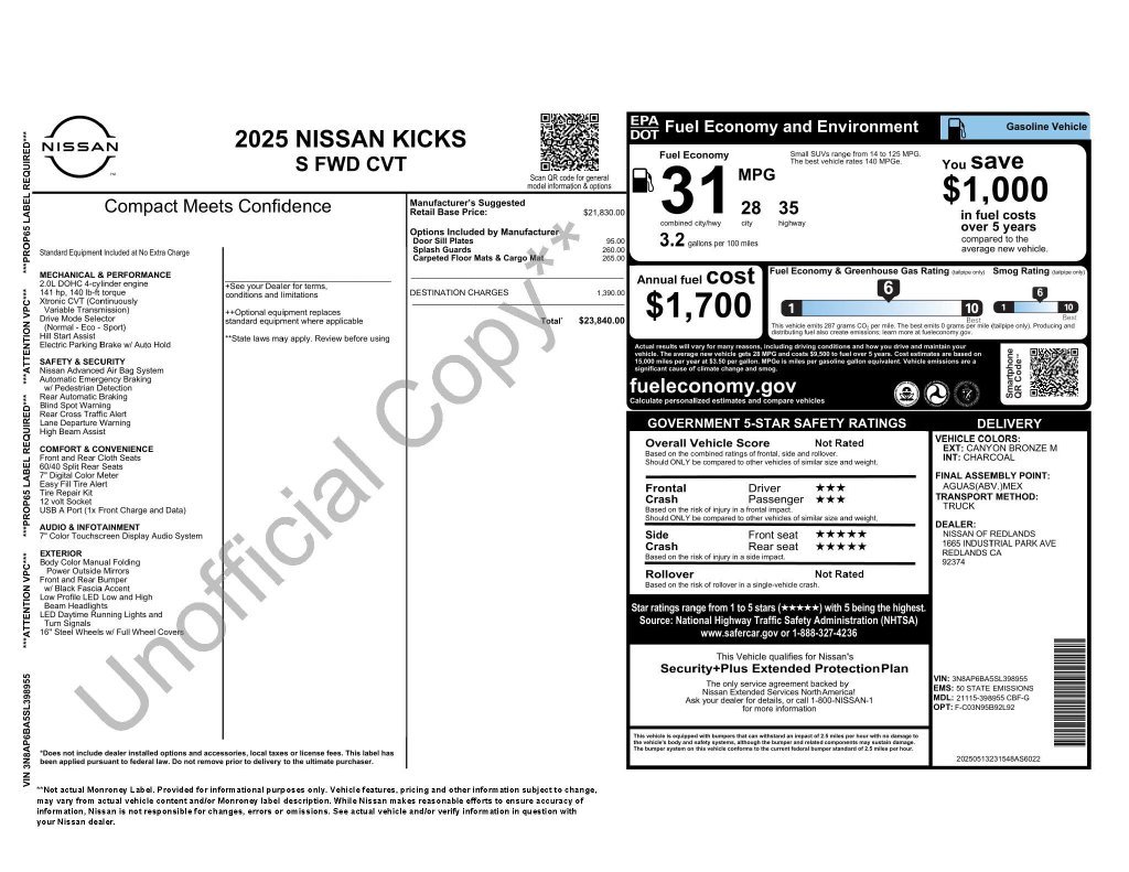 Certified Used 2025 Brown Nissan S image 4