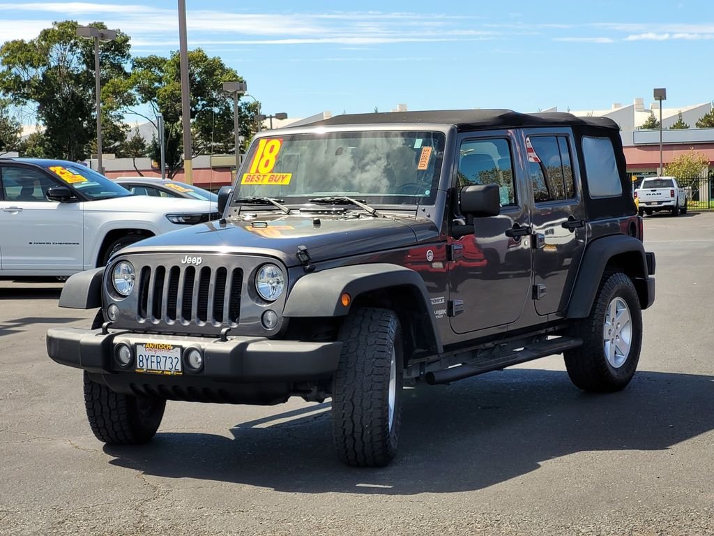 Used 2018 Gray Jeep Unlimited Sport image 8