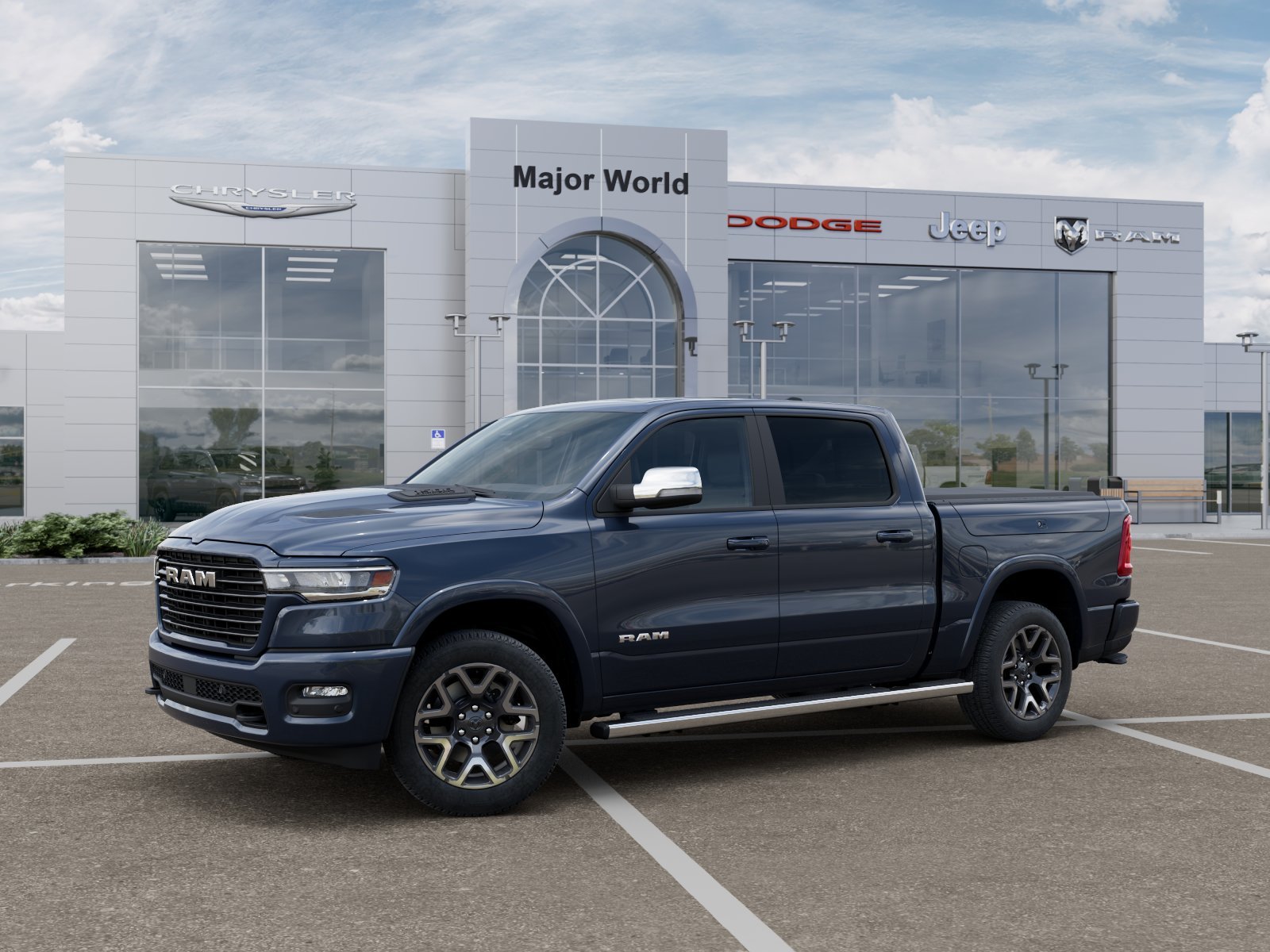 New 2026 Forged Blue Metallic Exterior Paint RAM LARAMIE image 2