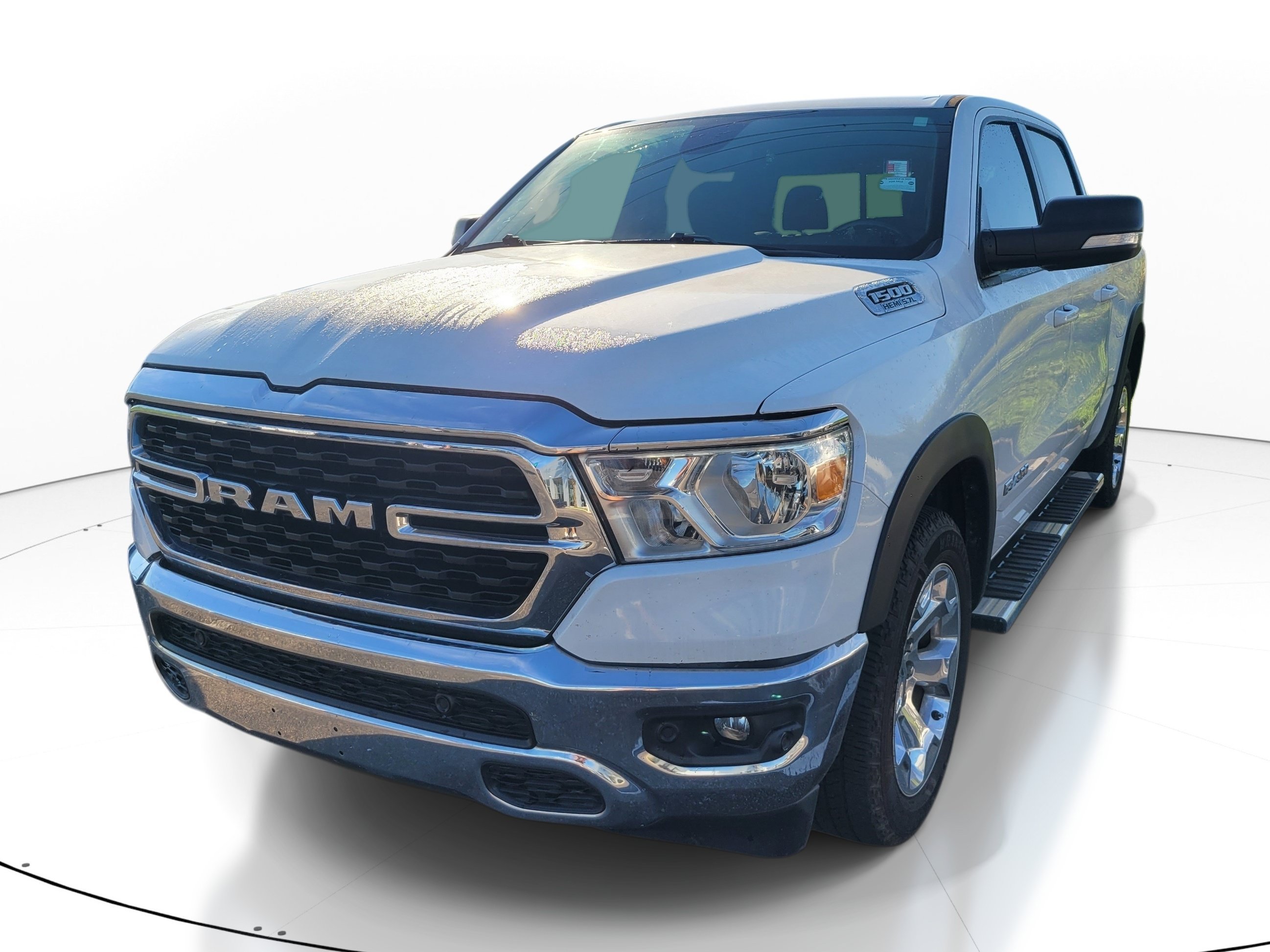 Used 2022 Bright White Clearcoat Ram Big Horn image 3