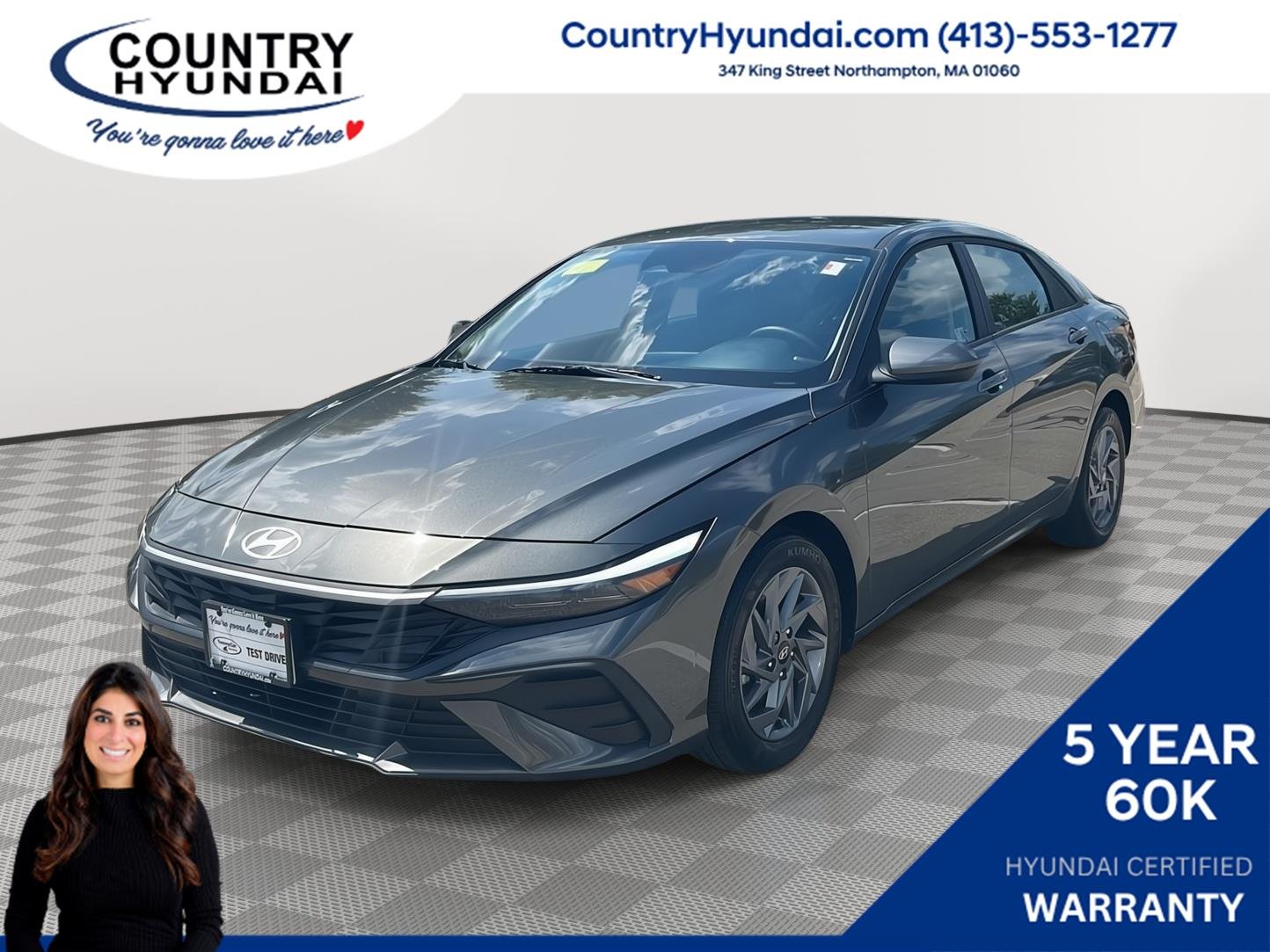 Used 2024 Amazon Gray Hyundai SEL image 1