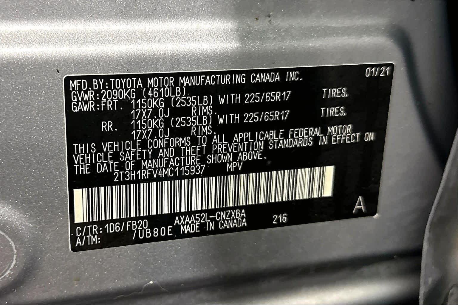Used 2021 Silver Sky Metallic Toyota LE image 36