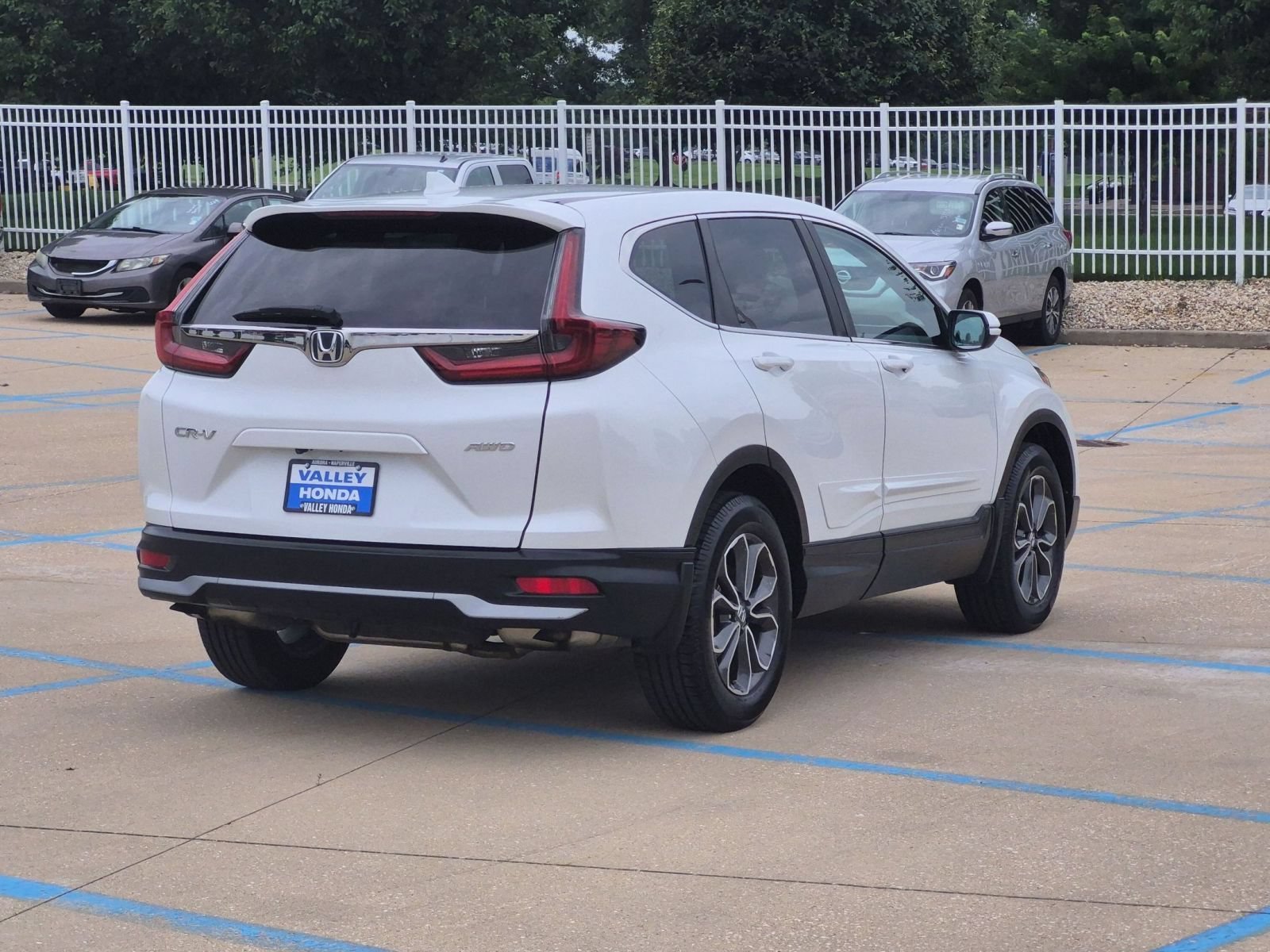 Certified Used 2020 Platinum White Pearl Honda EX-L AWD image 7