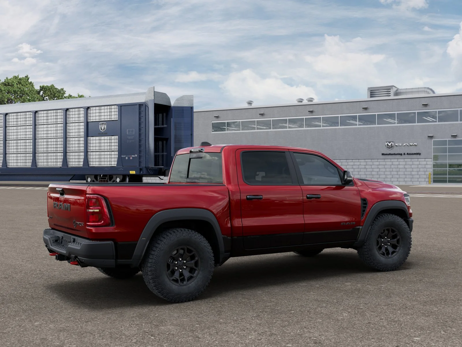 New 2027 Molten Red Pearl-Coat Exterior Paint RAM TRX image 4