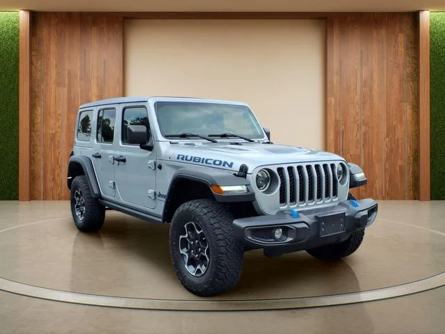 Used 2023 Silver Jeep Rubicon 4xe image 1