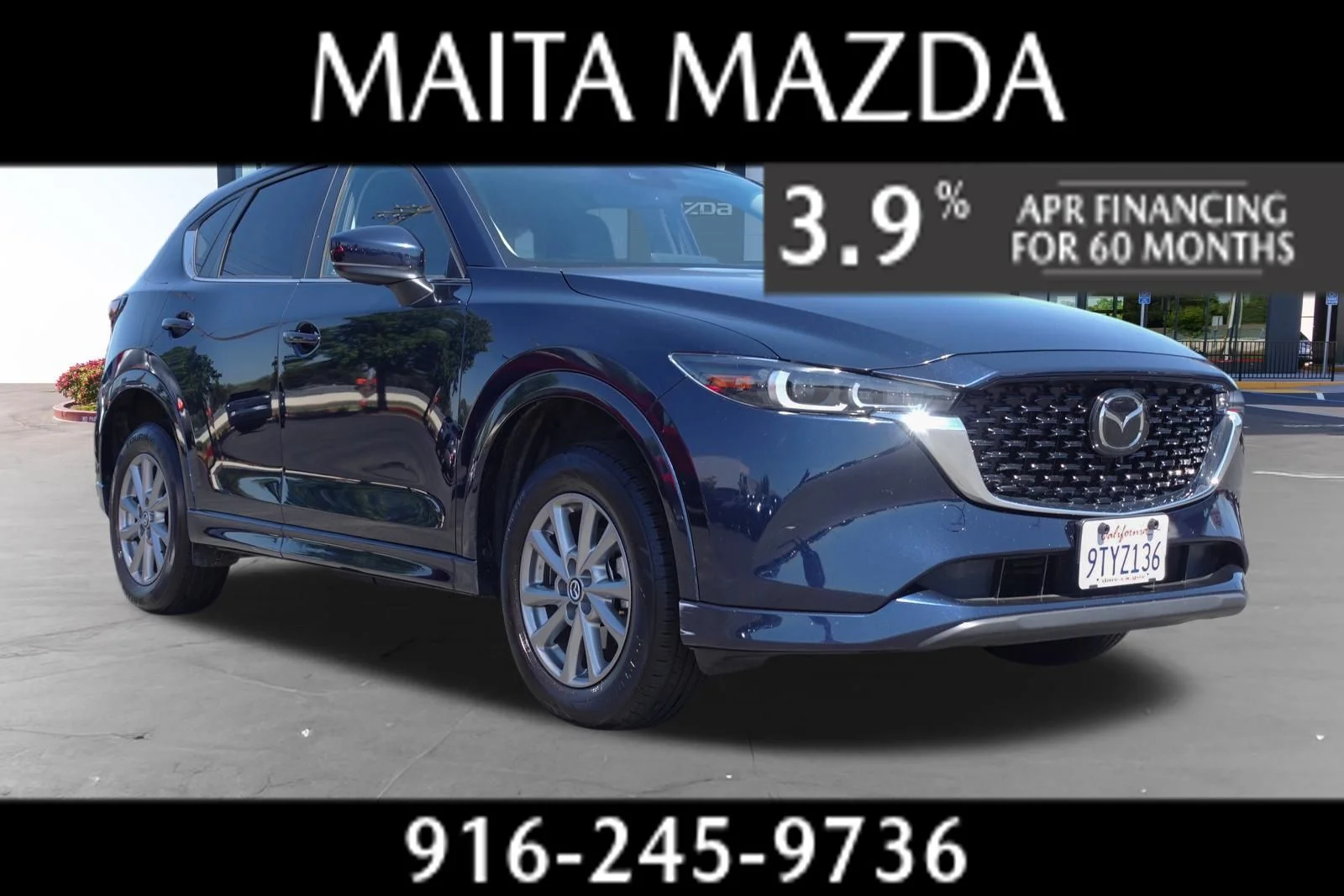 Certified Used 2025 Deep Crystal Blue Mica Mazda 2.5 S Preferred Package image 1