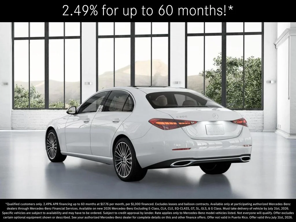 New 2026 Polar White Mercedes-Benz C 300 image 28