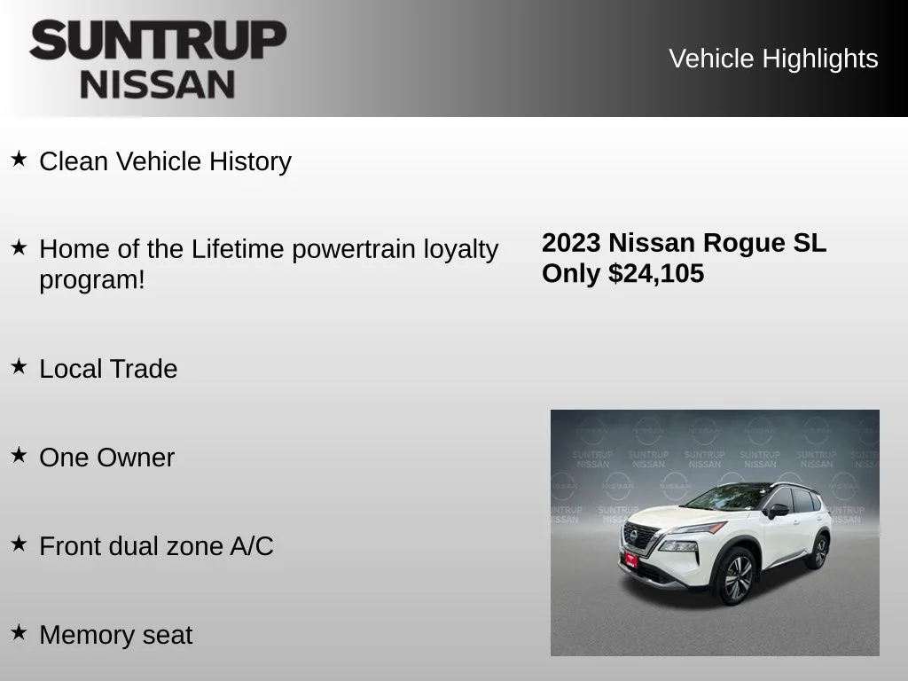 Used 2023 White Nissan SL image 8