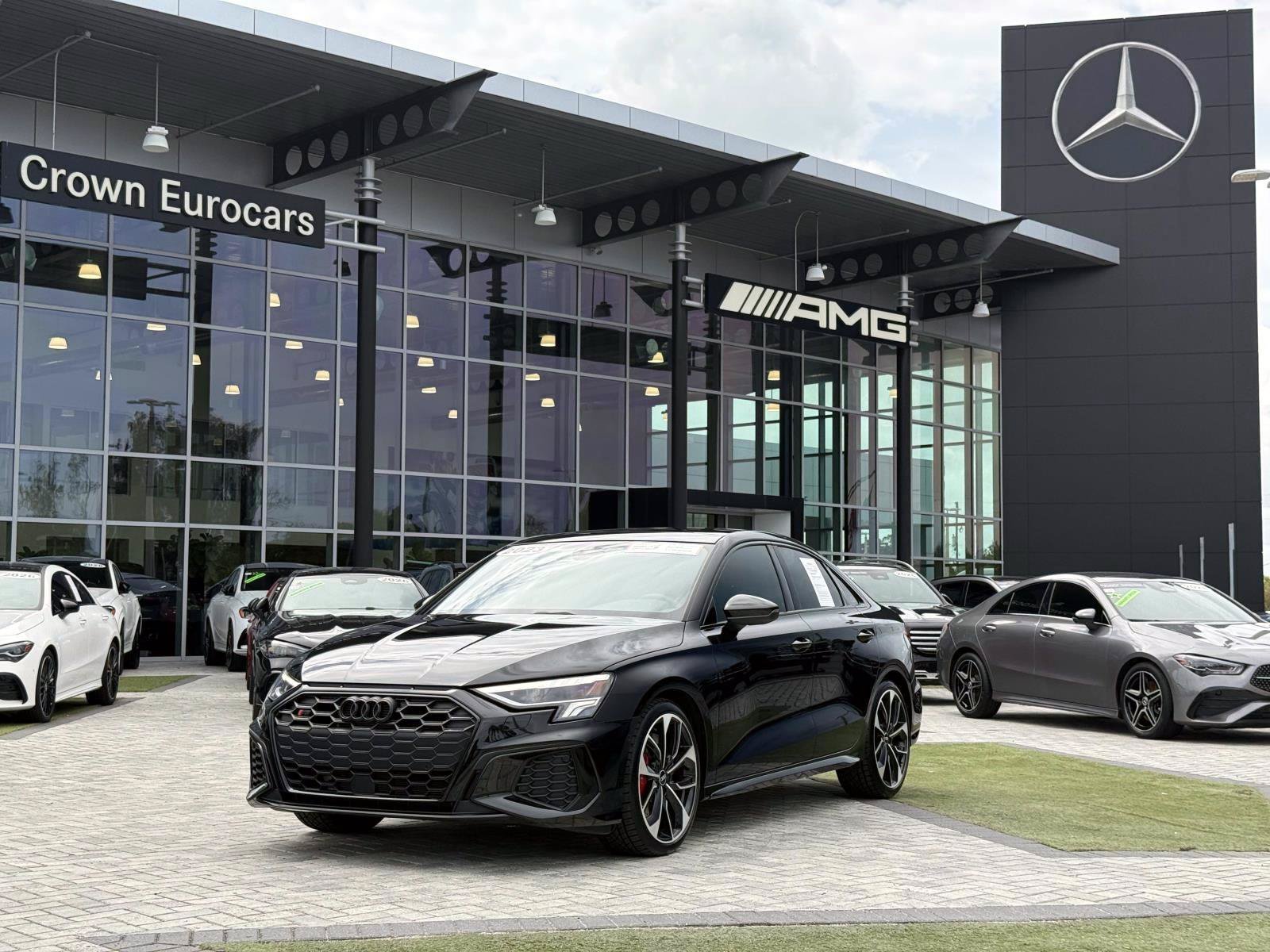 Mythos Black Metallic 2023 Audi S3 Sedan All-Wheel Drive 