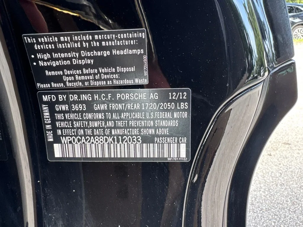Used 2013 Black Porsche Base image 14