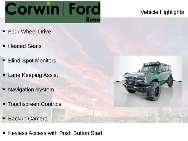Certified Used 2023 Eruption Green Metallic Ford Badlands image 7