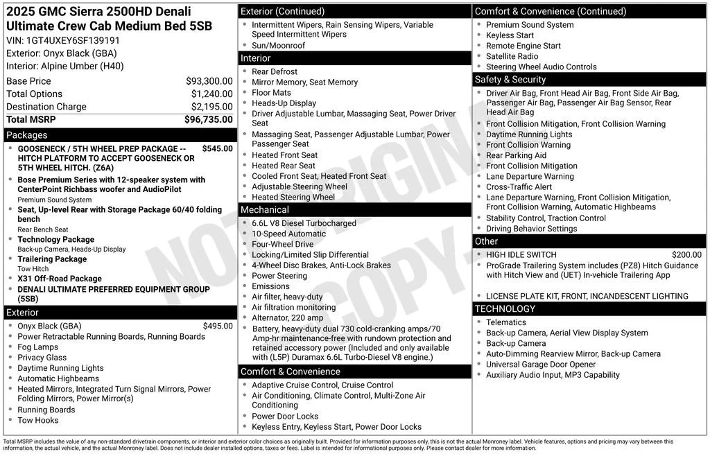2025 GMC Sierra 4WD Crew Cab Long Box Denali Ultimate's photo