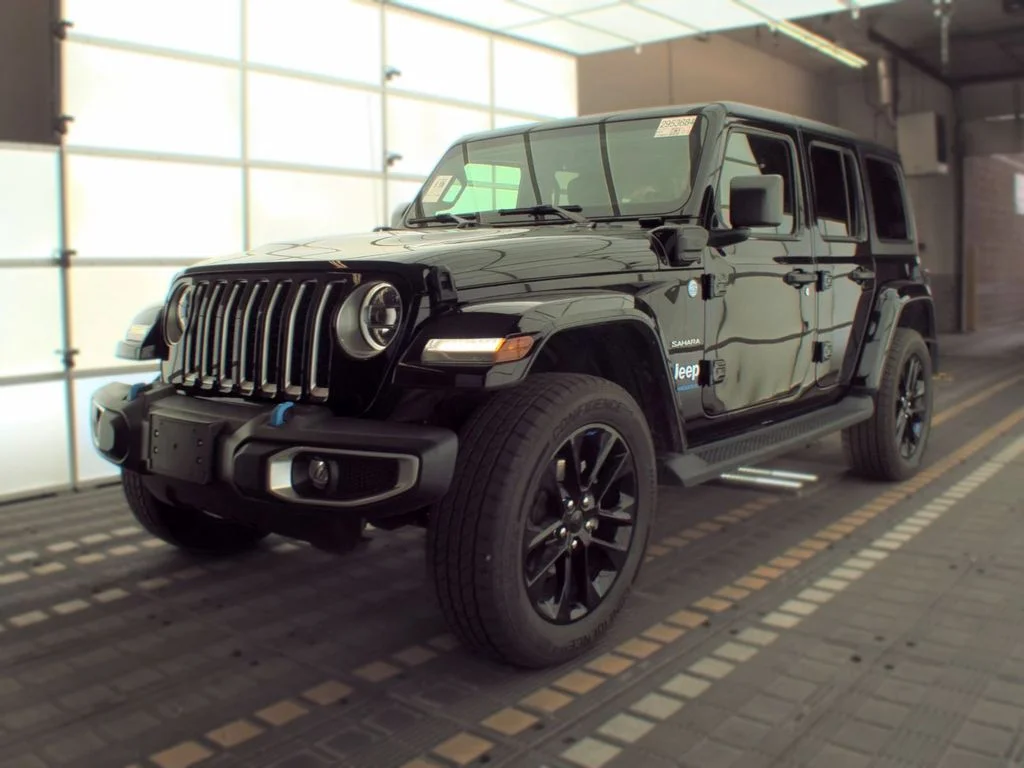 Used 2023 Black Jeep Sahara 4xe image 1