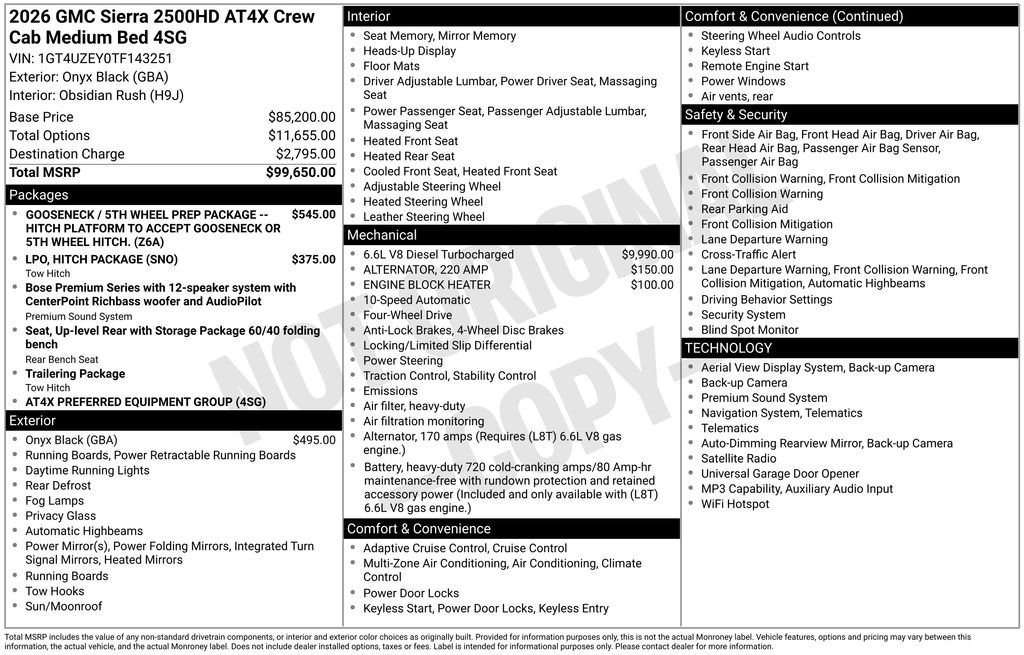Used 2026 Black GMC AT4X image 32