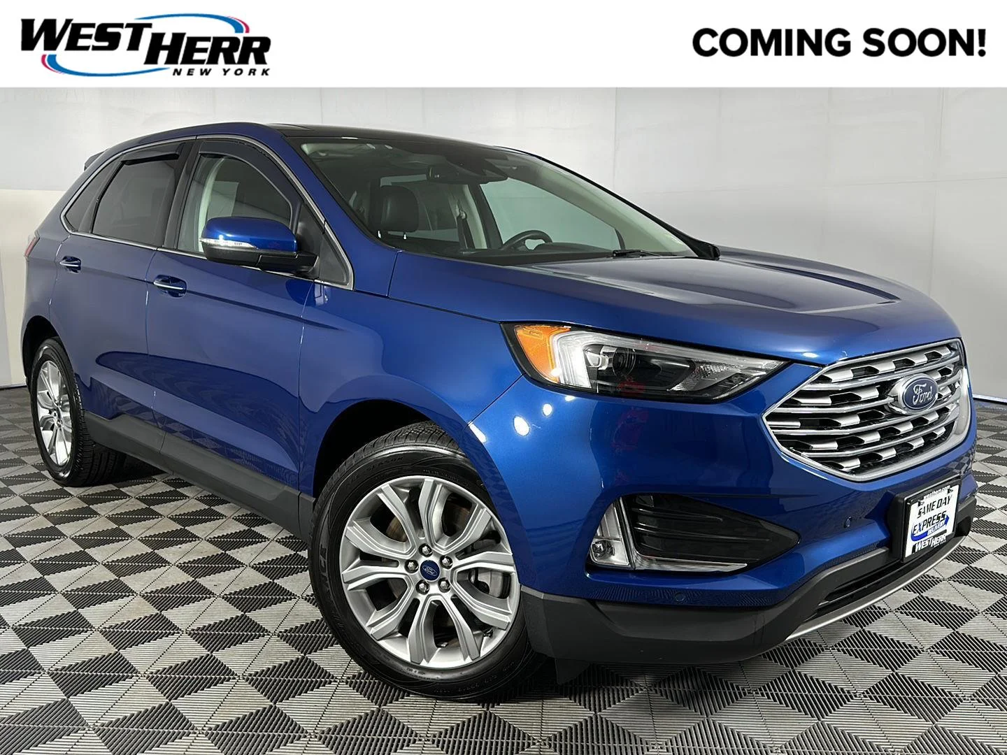 Used 2022 Atlas Blue Ford Titanium image 1