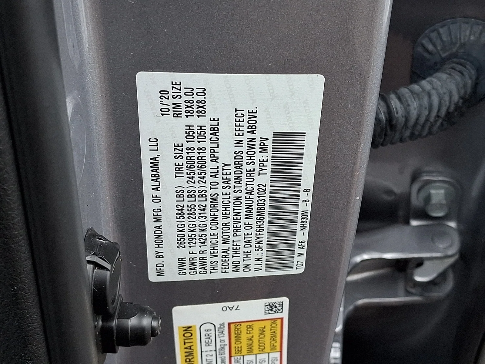 Used 2021 Lunar Silver Metallic Honda EX image 26