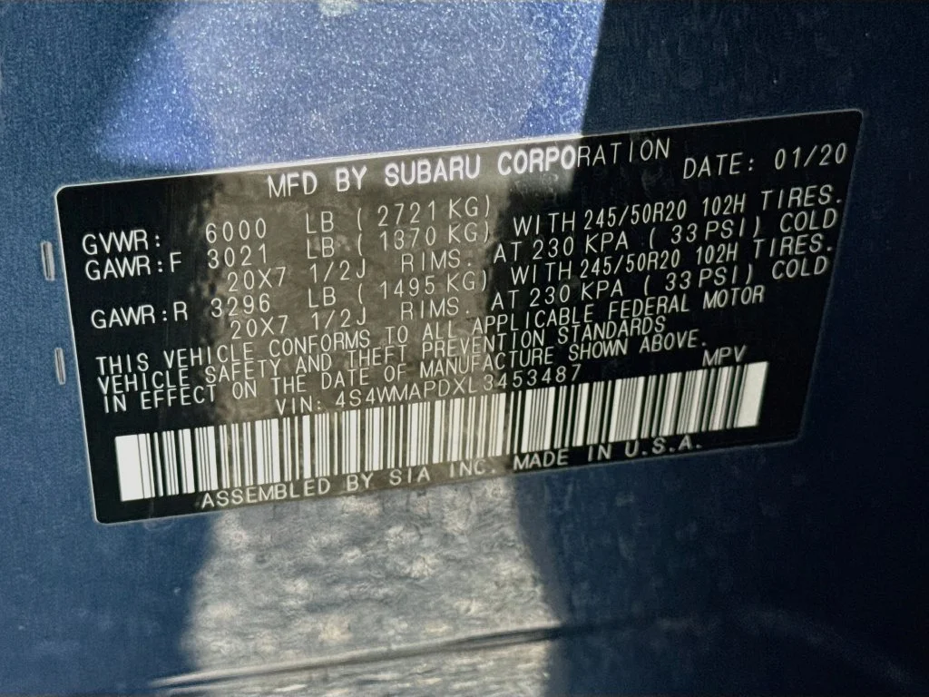 Used 2020 Blue Subaru Limited image 42