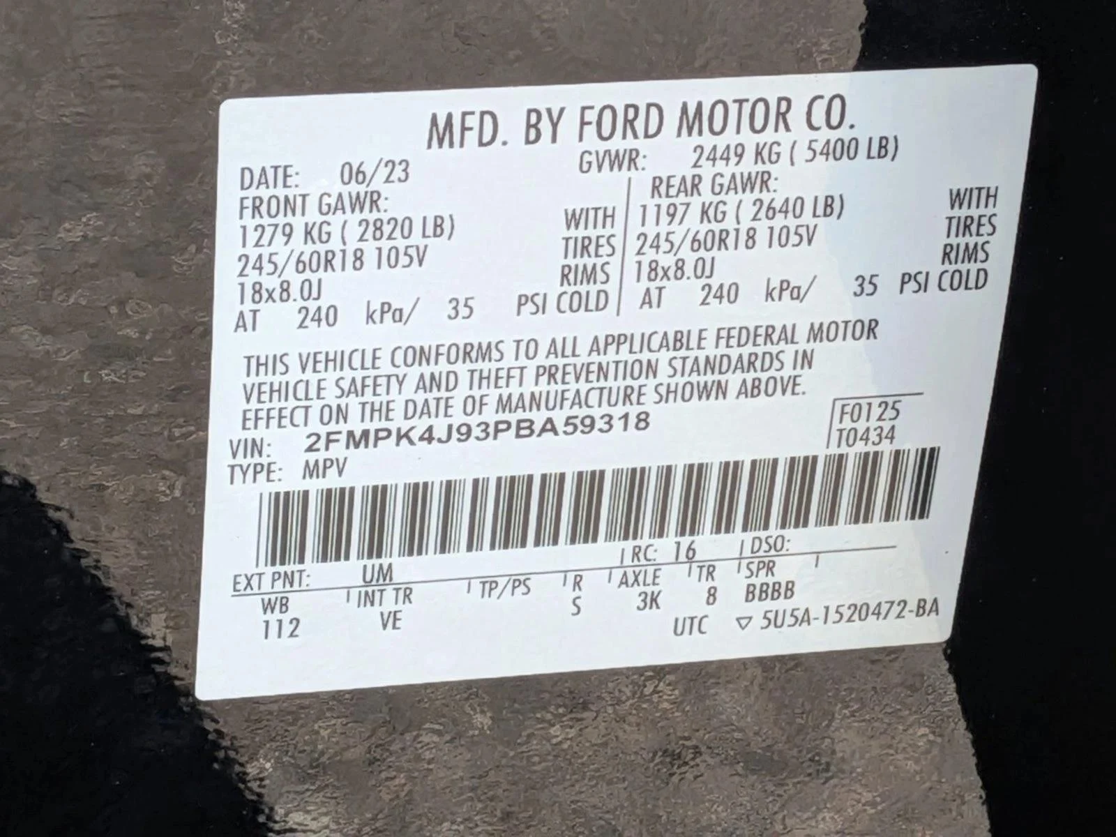 Certified Used 2023 Agate Black Metallic Ford SEL image 25