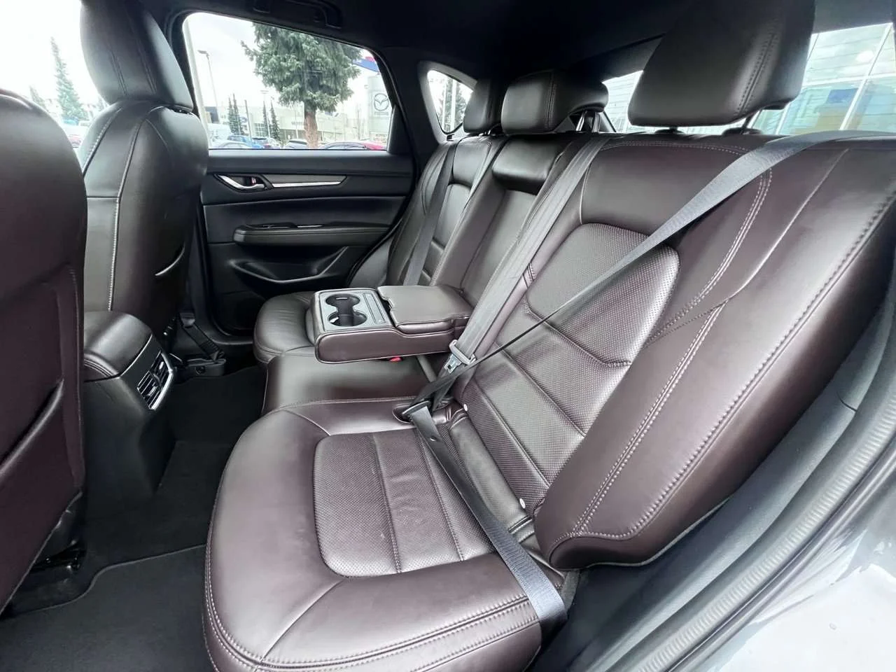 Used 2023 Machine Grey Metallic Mazda Signature AWD at Top of the line Turbo AWD! low mileage. Finance available image 9