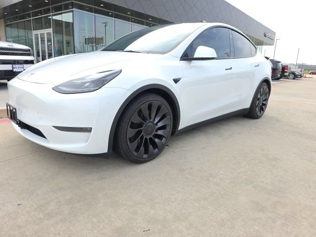 Used 2025 Pearl White Multi-Coat Tesla Performance image 1