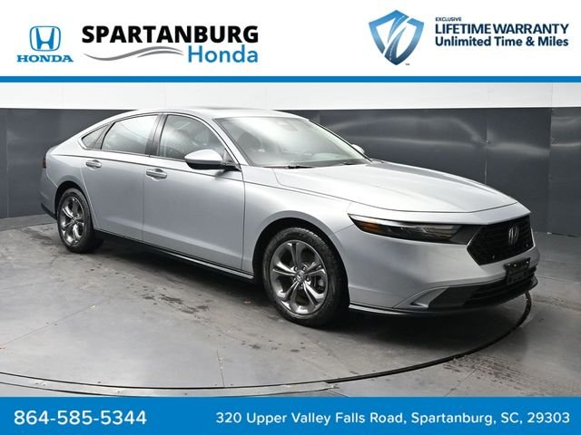 Certified Used 2024 Solar Silver Metallic Honda EX image 1