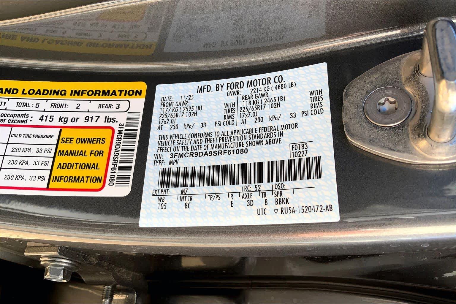 New 2025 Carbonized Gray Metallic Ford Badlands image 21