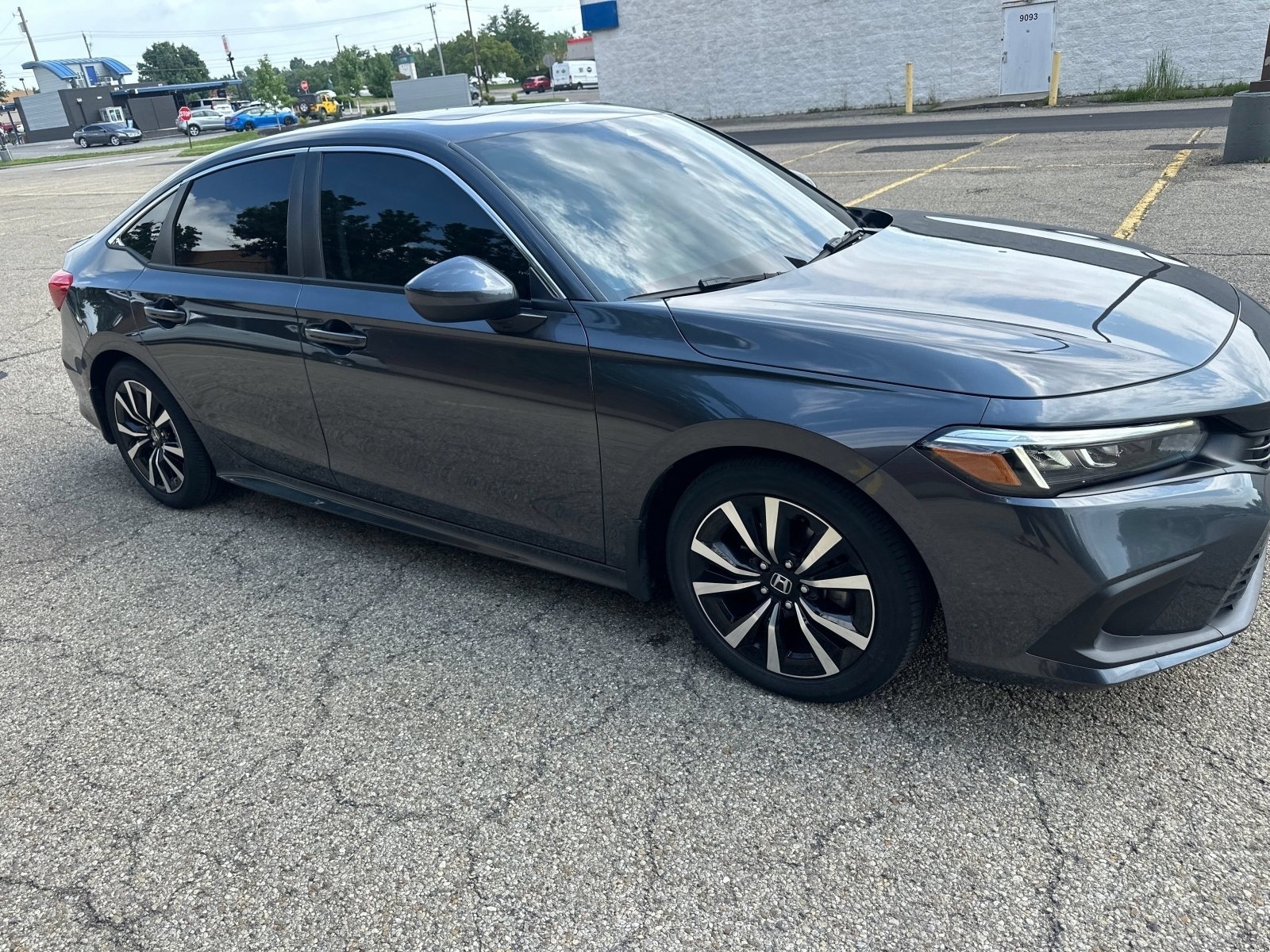 Certified Used 2024 Meteorite Gray Metallic Honda EX image 14