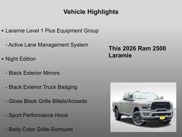 New 2026 Ceramic Gray Clear-Coat Exterior Paint RAM Laramie image 34