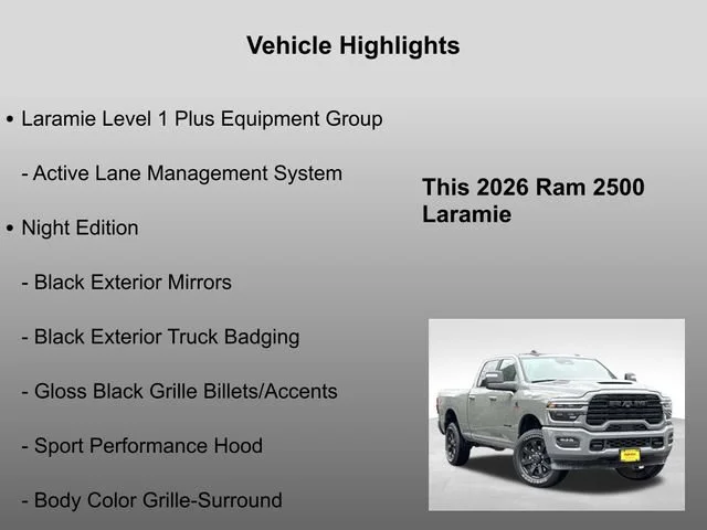 New 2026 Ceramic Gray Clear-Coat Exterior Paint RAM Laramie image 34