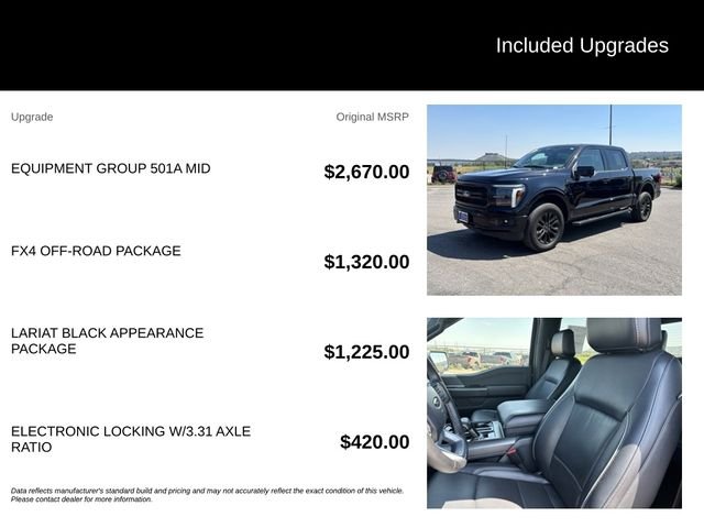 Certified Used 2025 Agate Black Metallic Ford Lariat image 5