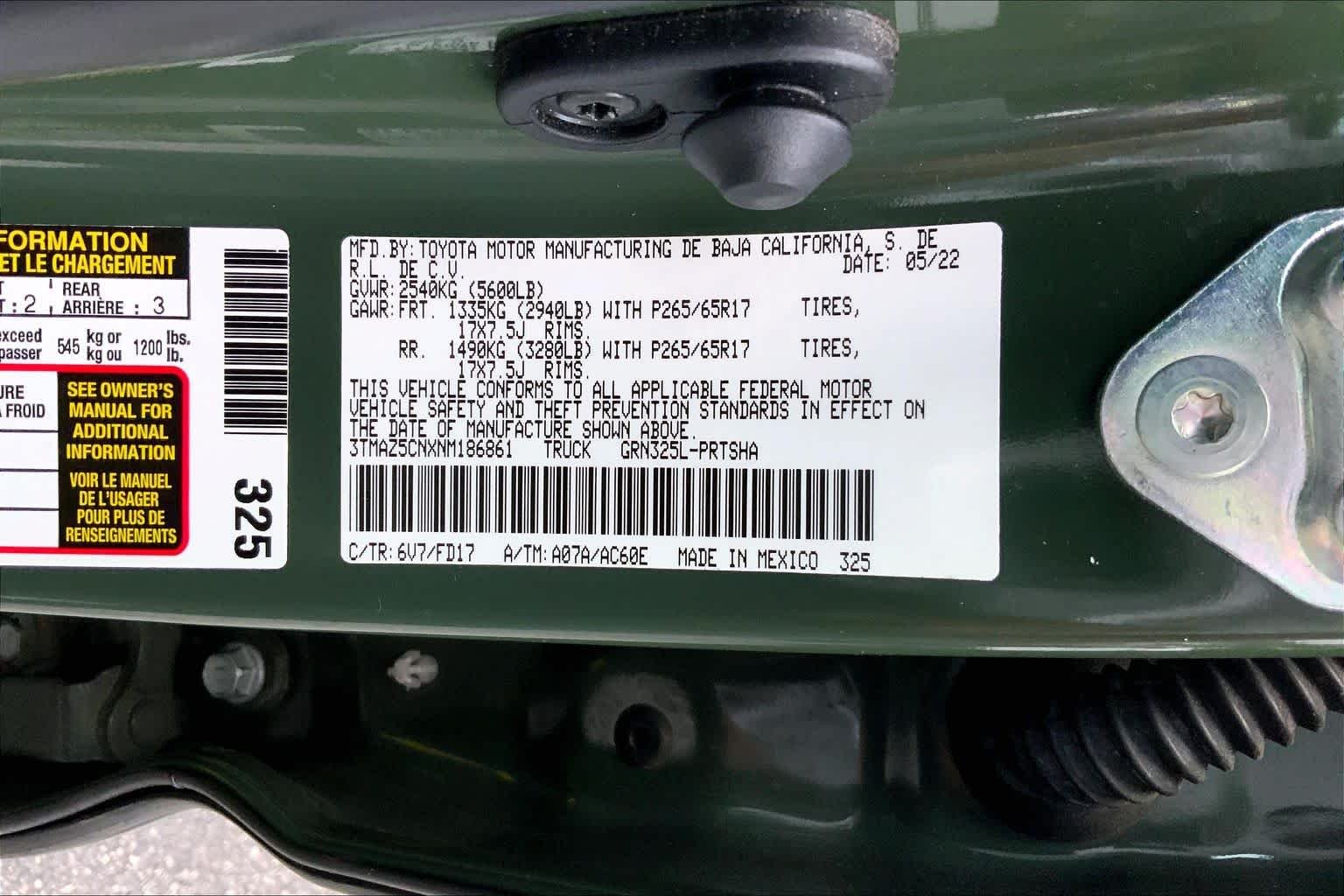 Used 2022 Army Green Toyota TRD Sport image 29