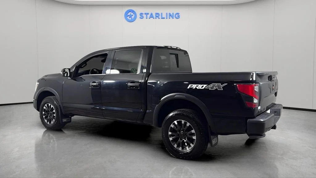Used 2021 Black Nissan Crew Cab PRO-4X 4x4 image 4