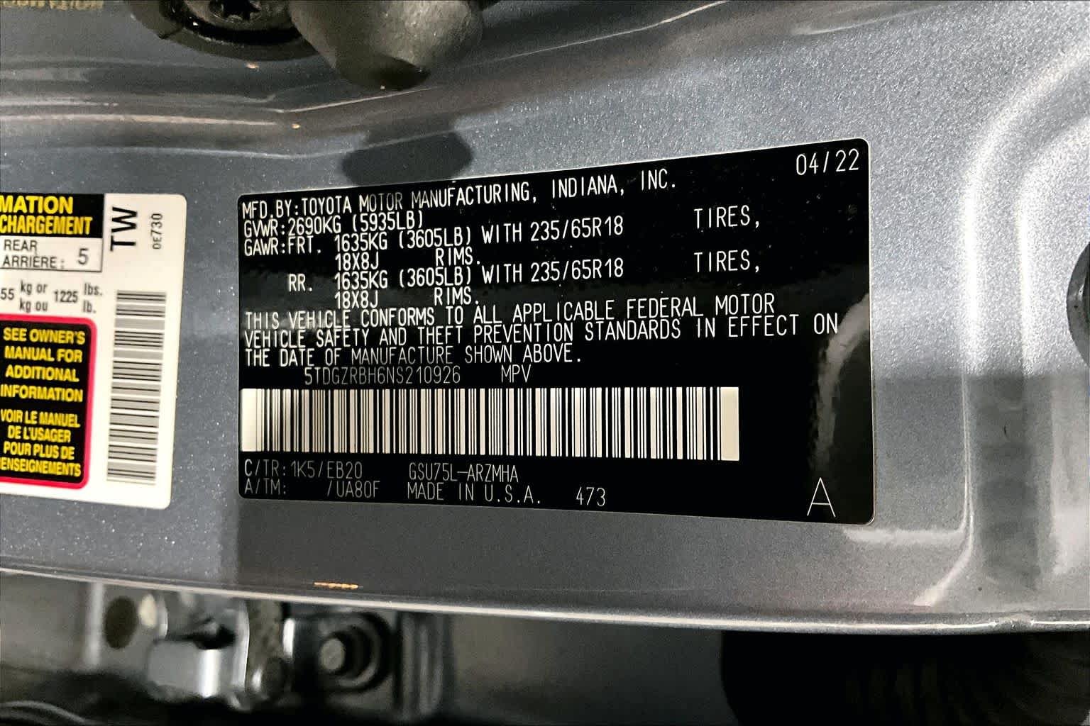 Used 2022 Moon Dust Toyota XLE image 37