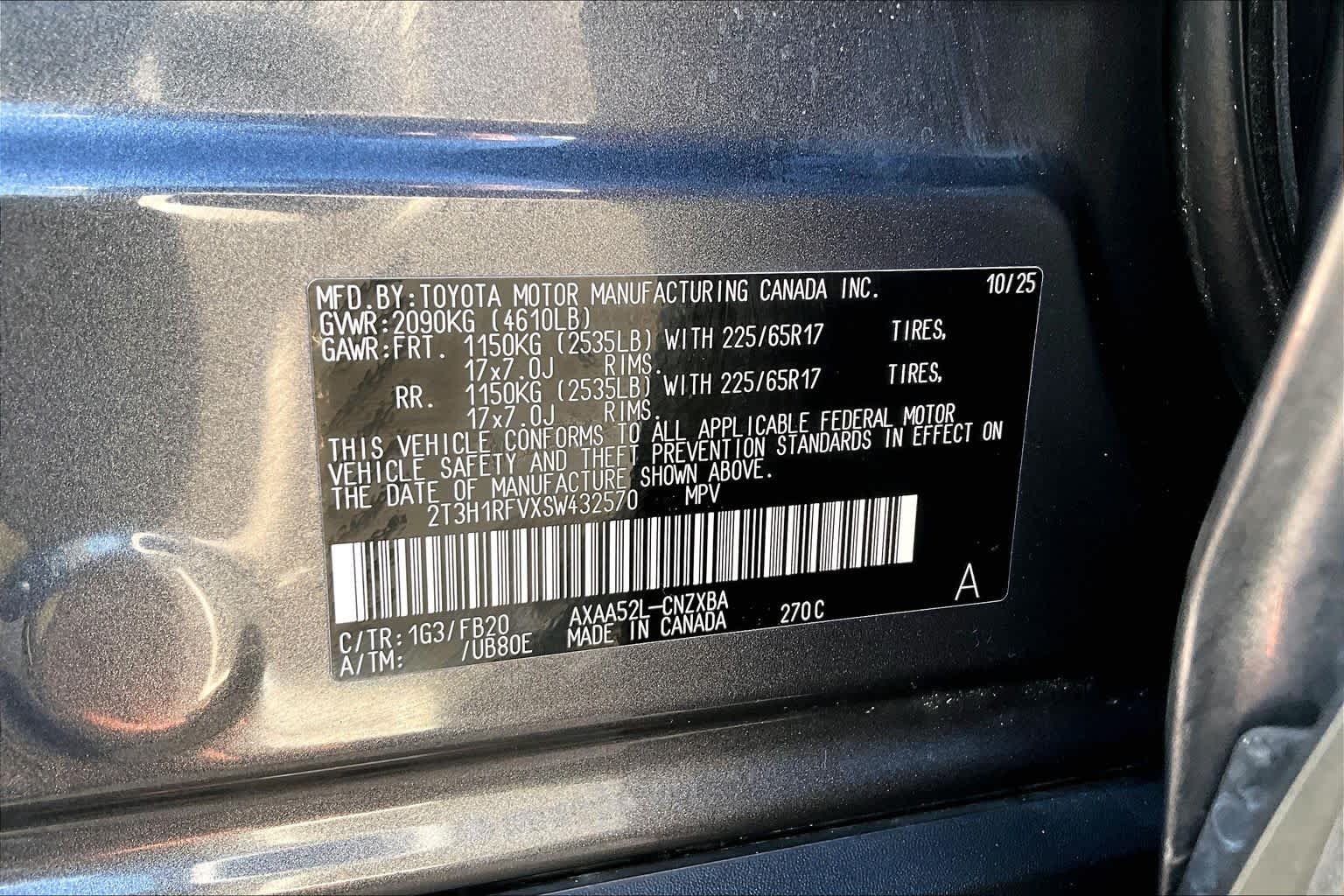 Used 2025 Magnetic Gray Metallic Toyota LE image 35