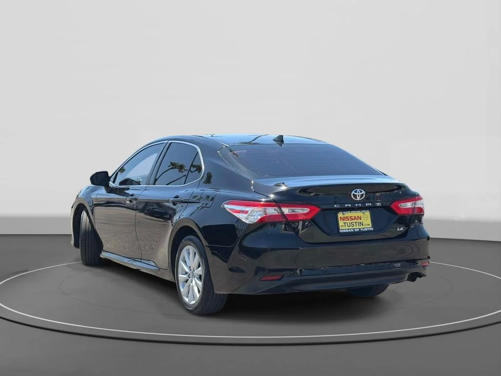 Used 2020 Midnight Black Metallic Toyota LE image 7