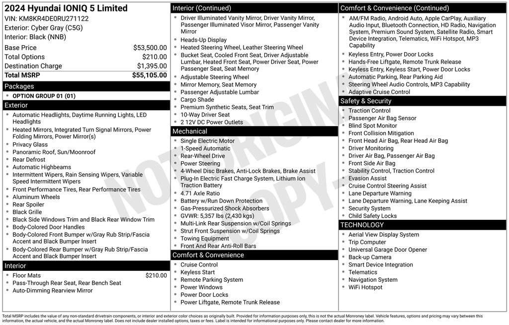 Used 2024 Gray Hyundai Limited image 2