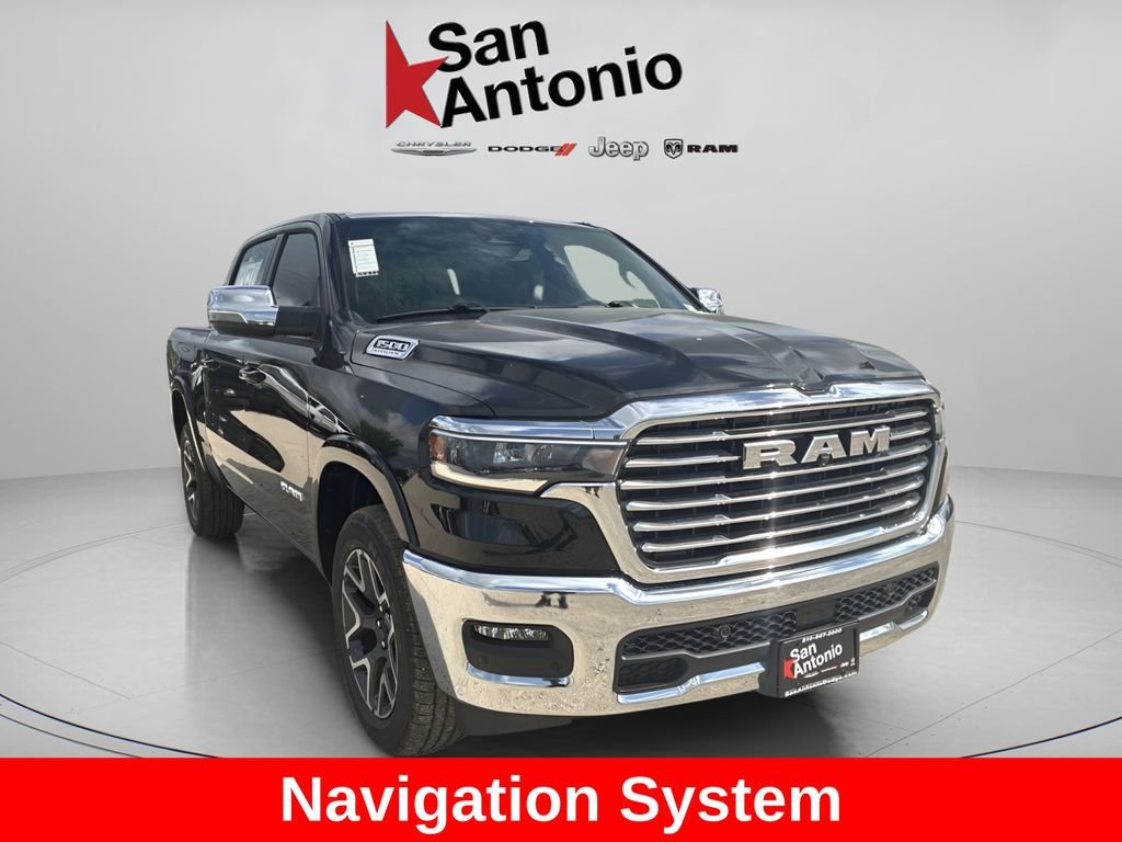 New 2026 Diamond Black Crystal Pearl-Coat Exterior Paint RAM Laramie image 2